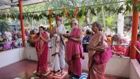 Rudra Homa (15 July 2026). Picture Courtesy: Shri Chandrashekhar Padubidri and Shri Narayan Kadle